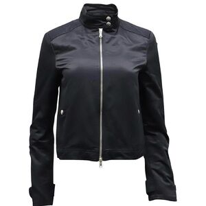 SP-Theory Biker Jacket in Black Polyester-Pristine Condition, FREE SHIPPING!